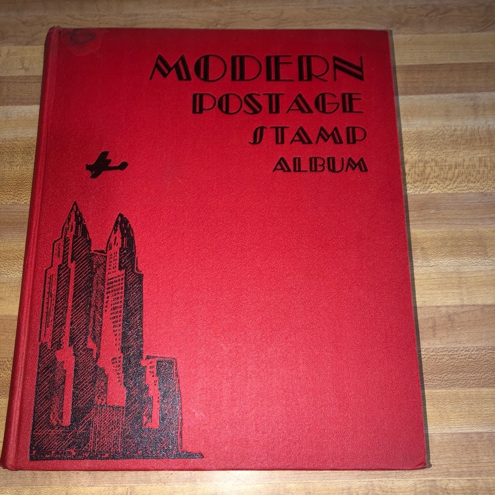 MODERN POSTAGE STAMP ALBUM 1938 book